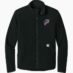 Profile Patriots <span class="pdp-name-mascot">Profile Patriots</span> Carhartt Men's Textured Full-Zip Fleece Jacket Front Thumbnail