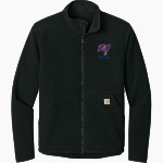SAN LEANDRO HIGH SCHOOL PIRATES Carhartt Men's Textured Full-Zip Fleece Jacket Front Thumbnail