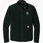 Lower Township Elementary Carhartt Men's Textured Full-Zip Fleece Jacket Front Thumbnail