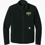 BENTON CENTRAL HIGH SCHOOL BISON <span class="pdp-name-mascot">BENTON BISON</span> Carhartt Men's Textured Full-Zip Fleece Jacket Front Thumbnail