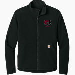 BRADSHAW MOUNTAIN HIGH SCHOOL BEARS Carhartt Men's Textured Full-Zip Fleece Jacket Front Thumbnail