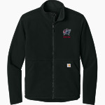 NORTH POLE HIGH SCHOOL PATRIOTS <span class="pdp-name-mascot">NORTH POLE PATRIOTS</span> Carhartt Men's Textured Full Zip Fleece Jacket Front Thumbnail