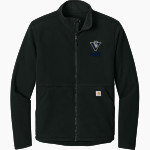 VENICE HIGH SCHOOL GONDOLIERS <span class="pdp-name-mascot">VENICE GONDOLIERS</span> Carhartt Men's Textured Full Zip Fleece Jacket Front Thumbnail