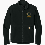 CIBOLA HIGH SCHOOL RAIDERS <span class="pdp-name-mascot">CIBOLA RAIDERS</span> Carhartt Men's Textured Full Zip Fleece Jacket Front Thumbnail