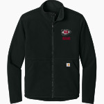 BILOXI HIGH SCHOOL INDIANS Carhartt Men's Textured Full-Zip Fleece Jacket Front Thumbnail