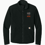 DELAWARE HAYES HIGH SCHOOL PACERS Carhartt Men's Textured Full-Zip Fleece Jacket Front Thumbnail