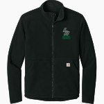 LIBERTY RANCH HIGH SCHOOL HAWKS Carhartt Men's Textured Full-Zip Fleece Jacket Front Thumbnail