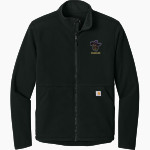 OZARK HIGH SCHOOL HILLBILLIES <span class="pdp-name-mascot">OZARK HILLBILLIES</span> Carhartt Men's Textured Full Zip Fleece Jacket Front Thumbnail