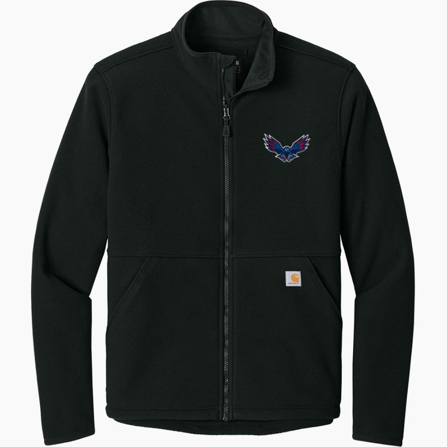 Harmony Science Academy - Laredo Hawks Carhartt Men's Textured Full-Zip Fleece Jacket