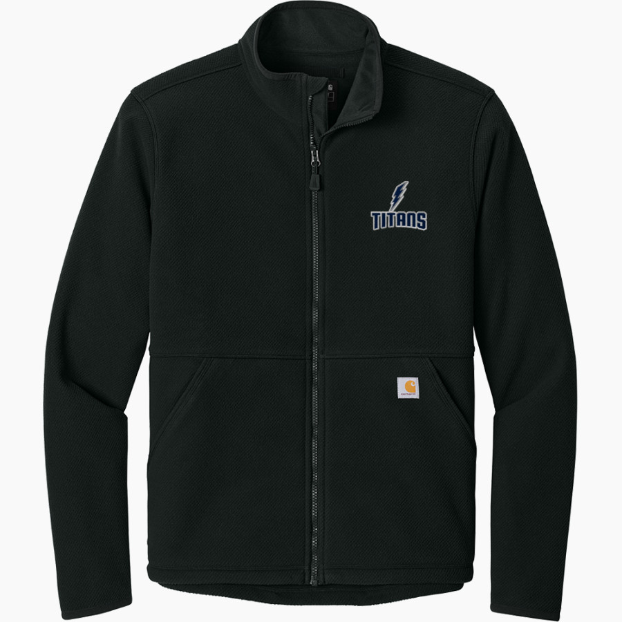 HUMBOLDT-TABLE ROCK-STEINAUER TITANS Carhartt Men's Textured Full-Zip Fleece Jacket