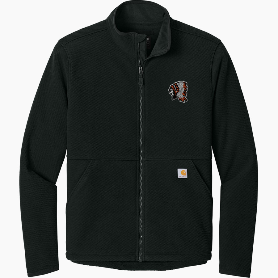 GREENBACK HIGH SCHOOL CHEROKEES <span class="pdp-name-mascot">GREENBACK CHEROKEES</span> Carhartt Men's Textured Full-Zip Fleece Jacket