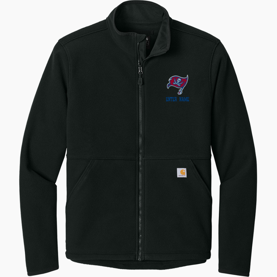SAN LEANDRO HIGH SCHOOL PIRATES Carhartt Men's Textured Full-Zip Fleece Jacket