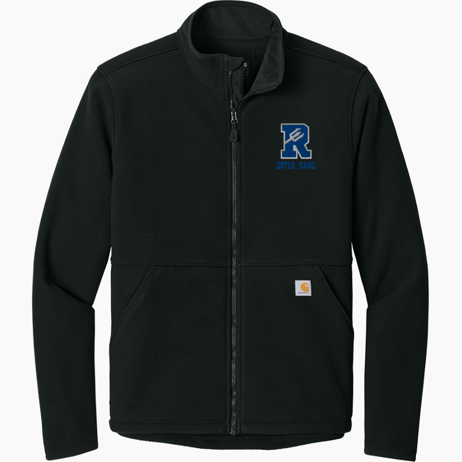 READING SENIOR HIGH SCHOOL BLUE DEVILS Carhartt Men's Textured Full-Zip Fleece Jacket