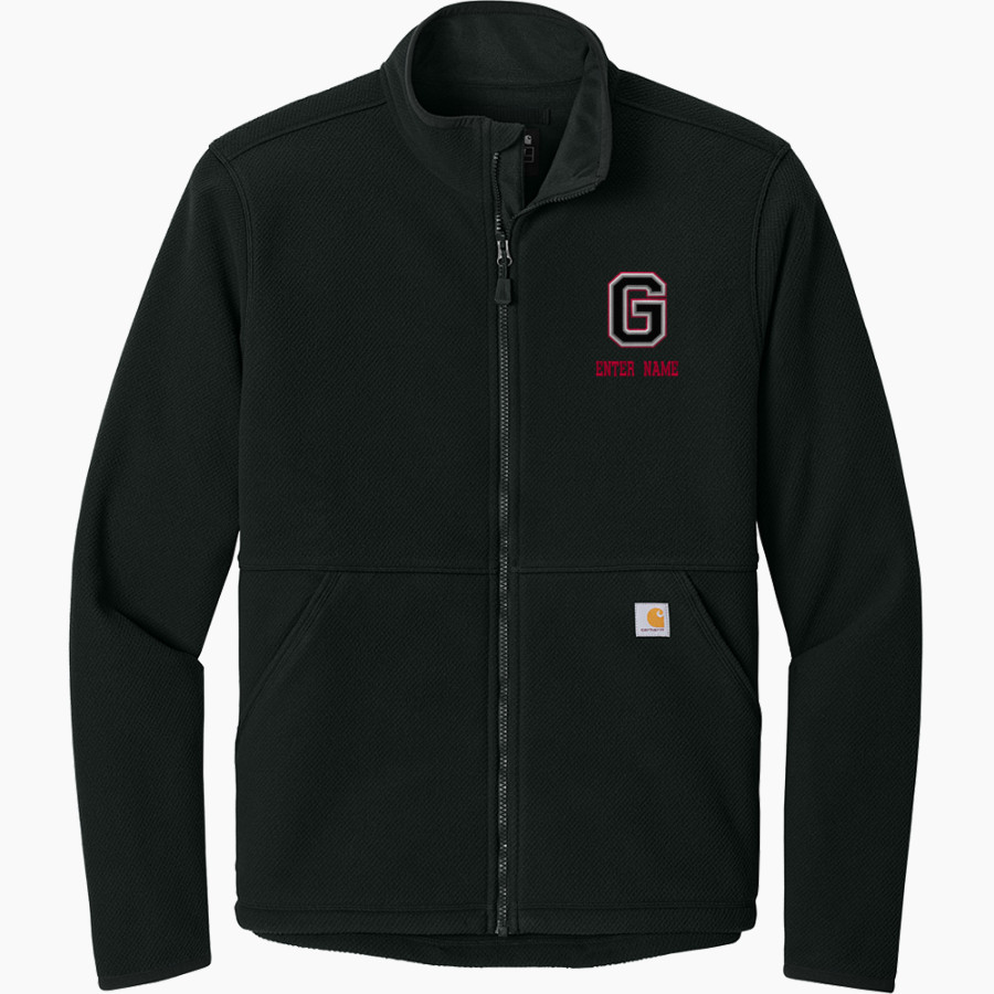 U. S. GRANT HIGH SCHOOL GENERALS Carhartt Men's Textured Full-Zip Fleece Jacket