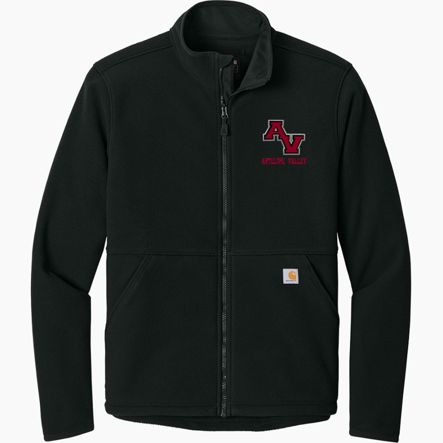 ANTELOPE VALLEY HIGH SCHOOL ANTELOPES Carhartt Men's Textured Full-Zip Fleece Jacket