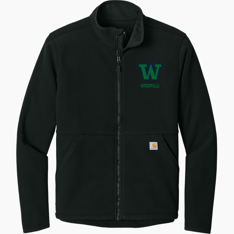 WOODINVILLE HIGH SCHOOL FALCONS <span class="pdp-name-mascot">WOODINVILLE FALCONS</span> Carhartt Men's Textured Full-Zip Fleece Jacket
