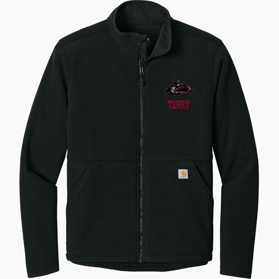 TERRY HIGH SCHOOL RANGERS <span class="pdp-name-mascot">TERRY RANGERS</span> Carhartt Men's Textured Full Zip Fleece Jacket