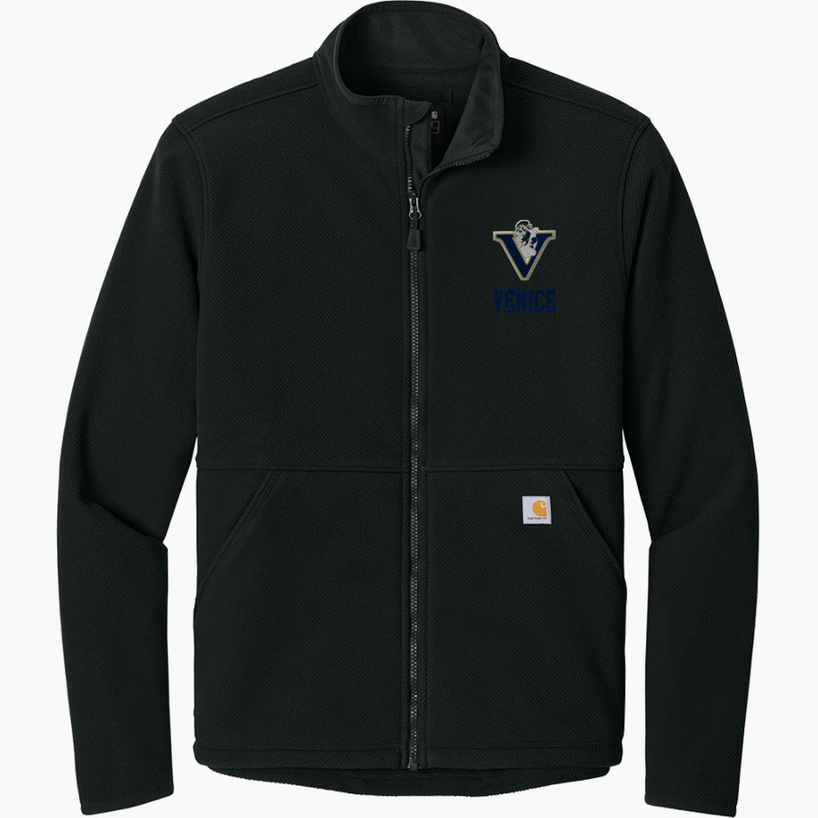 VENICE HIGH SCHOOL GONDOLIERS <span class="pdp-name-mascot">VENICE GONDOLIERS</span> Carhartt Men's Textured Full Zip Fleece Jacket