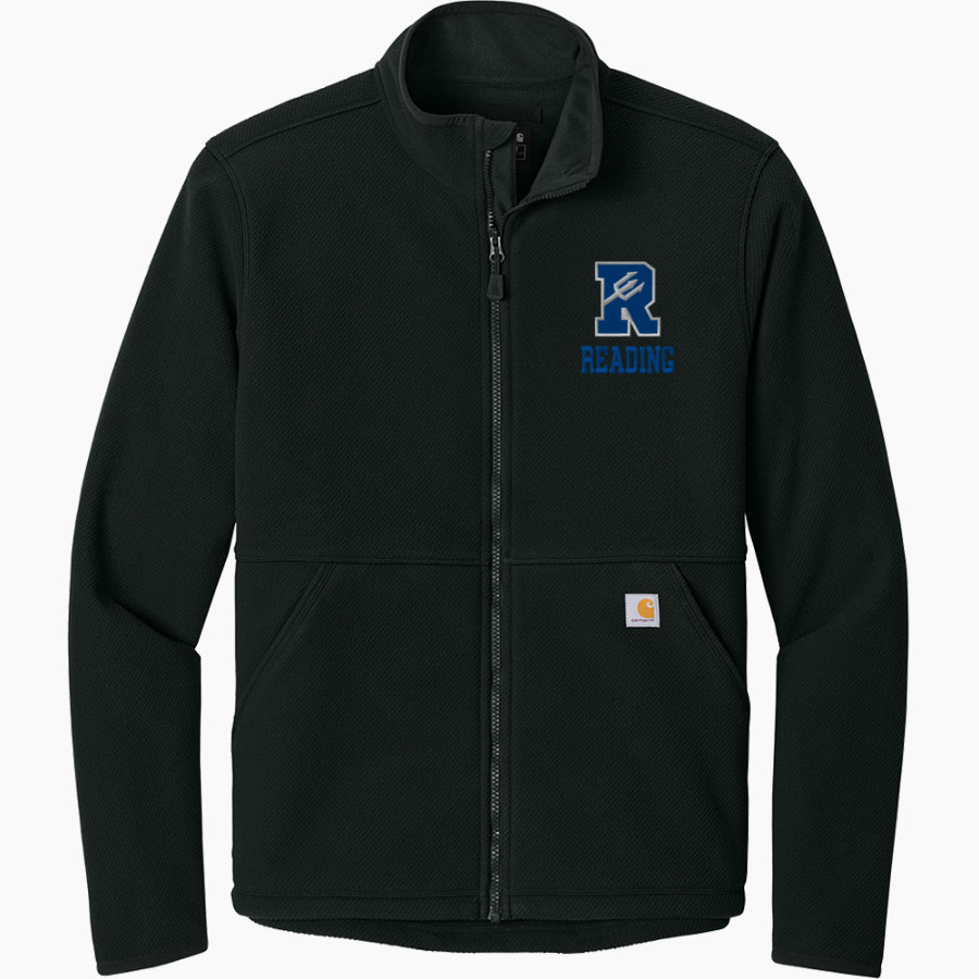 READING SENIOR HIGH SCHOOL BLUE DEVILS <span class="pdp-name-mascot">READING BLUE DEVILS</span> Carhartt Men's Textured Full Zip Fleece Jacket