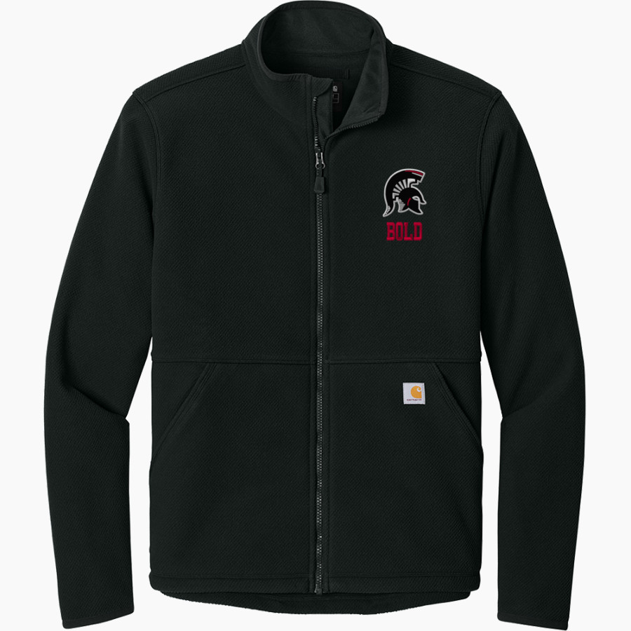 BOLD HIGH SCHOOL WARRIORS <span class="pdp-name-mascot">BOLD WARRIORS</span> Carhartt Men's Textured Full Zip Fleece Jacket