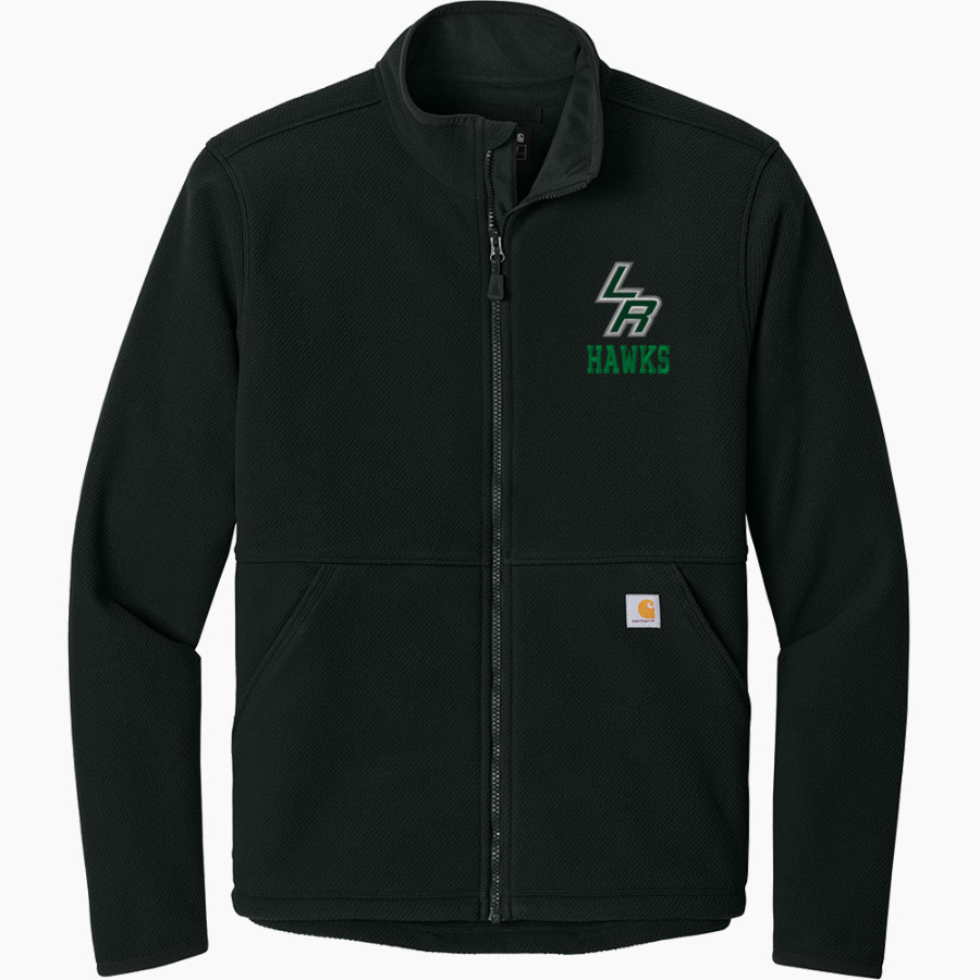 LIBERTY RANCH HIGH SCHOOL HAWKS Carhartt Men's Textured Full-Zip Fleece Jacket