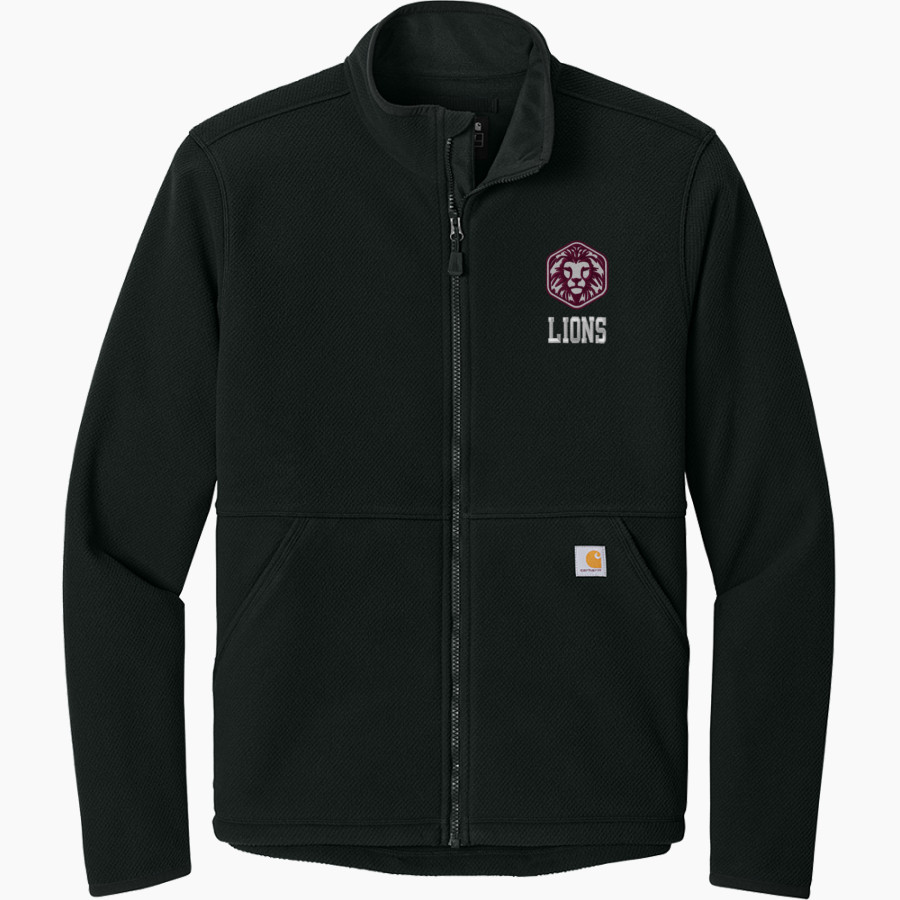 FAITH CHRISTIAN ACADEMY LIONS <span class="pdp-name-mascot">FAITH LIONS</span> Carhartt Men's Textured Full Zip Fleece Jacket