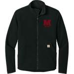 Milford Eagles <span class="pdp-name-mascot">Milford Eagles</span> Carhartt Men's Textured Full Zip Fleece Jacket Front Thumbnail