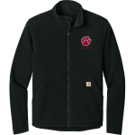 Kankakee Valley Kougars Kougars <span class="pdp-name-mascot">Kankakee Valley Kougars Kougars</span> Carhartt Men's Textured Full Zip Fleece Jacket Front Thumbnail