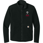 Pate Pandas <span class="pdp-name-mascot">Pate Elementary School Pandas</span> Carhartt Men's Textured Full Zip Fleece Jacket Front Thumbnail
