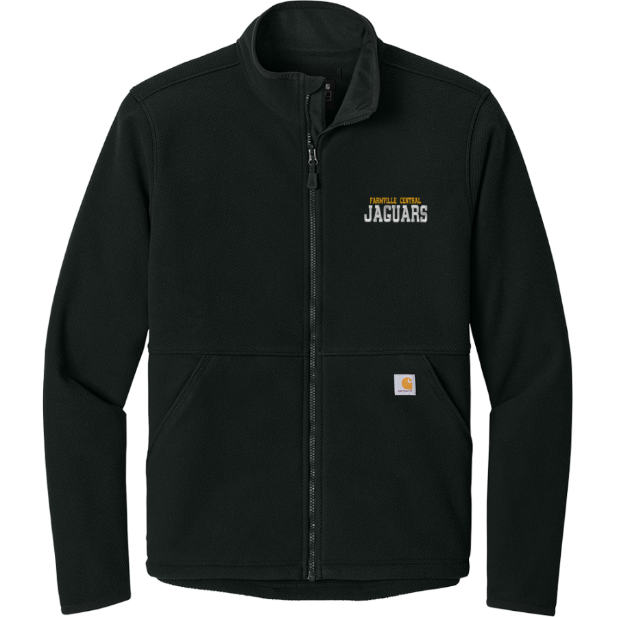 FARMVILLE CENTRAL HIGH SCHOOL JAGUARS <span class="pdp-name-mascot">FARMVILLE CENTRAL JAGUARS</span> Carhartt Men's Textured Full Zip Fleece Jacket