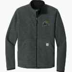 Payne Tech Lions <span class="pdp-name-mascot">Payne Tech Lions</span> Carhartt Men's Textured Full Zip Fleece Jacket Front Thumbnail