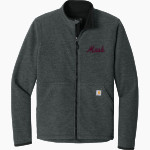Mash Athletics Carhartt Men's Textured Full-Zip Fleece Jacket Front Thumbnail