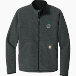 Winchester Public Schools Winchester <span class="pdp-name-mascot">Winchester Public Schools</span> Carhartt Men's Textured Full Zip Fleece Jacket Front Thumbnail