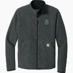 Greenfield Central Cougars Online Store <span class="pdp-name-mascot">Greenfield-Central Cougars</span> Carhartt Men's Textured Full Zip Fleece Jacket Front Thumbnail