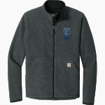 Covenant Scots <span class="pdp-name-mascot">Covenant Scots</span> Carhartt Men's Textured Full Zip Fleece Jacket Front Thumbnail