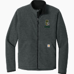 Martin Luther Spartans Carhartt Men's Textured Full-Zip Fleece Jacket Front Thumbnail