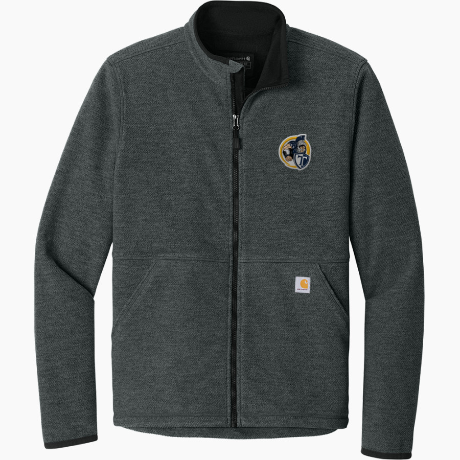 Thomas TITANS <span class="pdp-name-mascot">THOMAS TITANS</span> Carhartt Men's Textured Full Zip Fleece Jacket