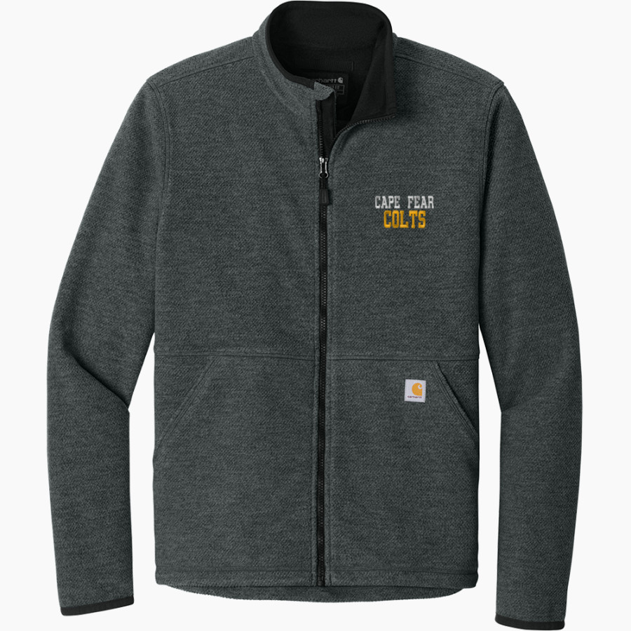 Cape Fear Colts <span class="pdp-name-mascot">Cape Fear Colts</span> Carhartt Men's Textured Full-Zip Fleece Jacket