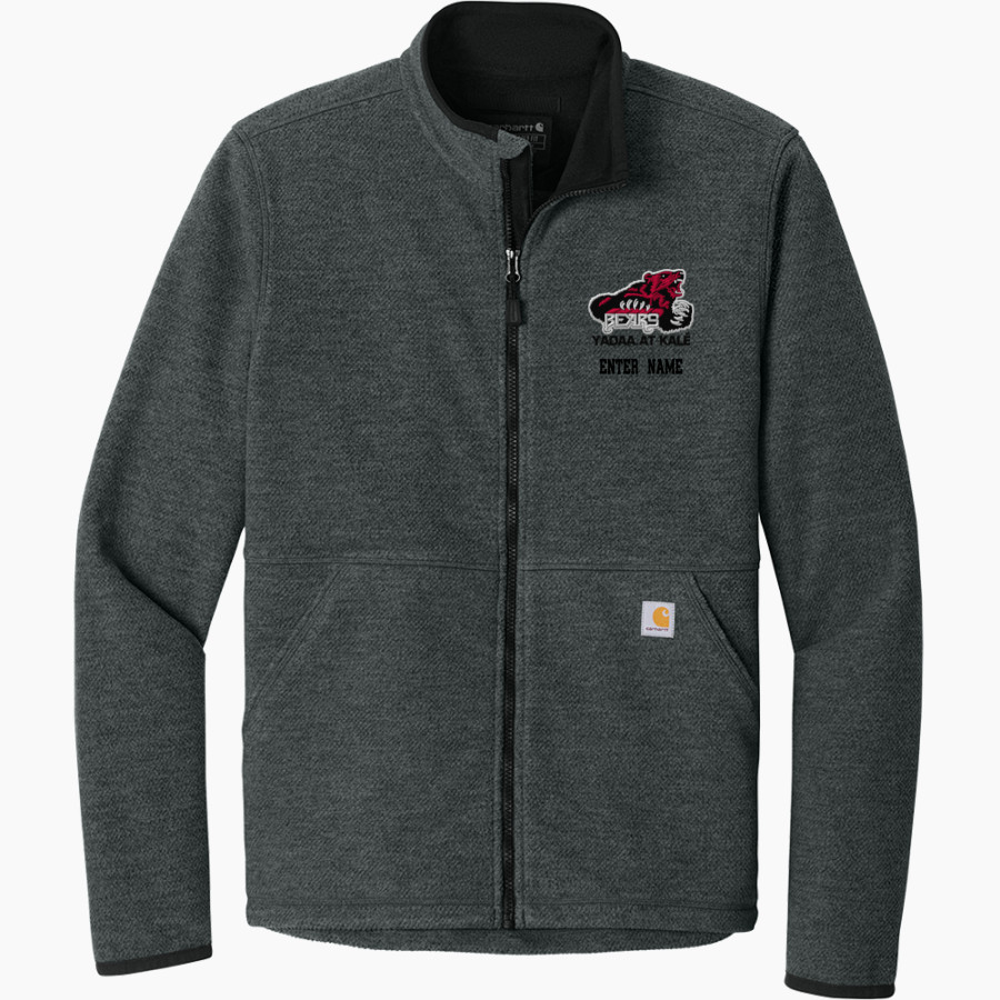 JUNEAU-DOUGLAS HIGH SCHOOL CRIMSON BEARS <span class="pdp-name-mascot">JUNEAU - DOUGLAS CRIMSON BEARS</span> Carhartt Men's Textured Full-Zip Fleece Jacket
