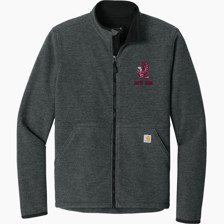 Avon Old Farms Winged Beavers <span class="pdp-name-mascot">Avon Old Farms School Winged Beavers</span> Carhartt Men's Textured Full Zip Fleece Jacket