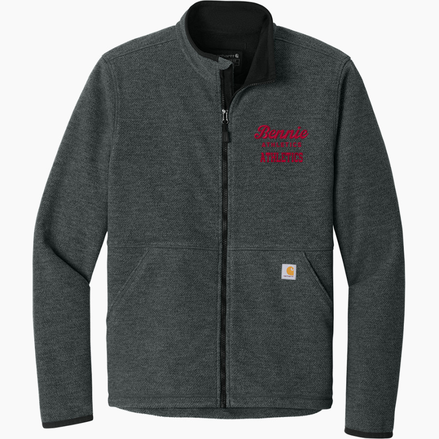 COLLEGE OF ST BENEDICT Bennies <span class="pdp-name-mascot">COLLEGE OF ST BENEDICT</span> Carhartt Men's Textured Full-Zip Fleece Jacket