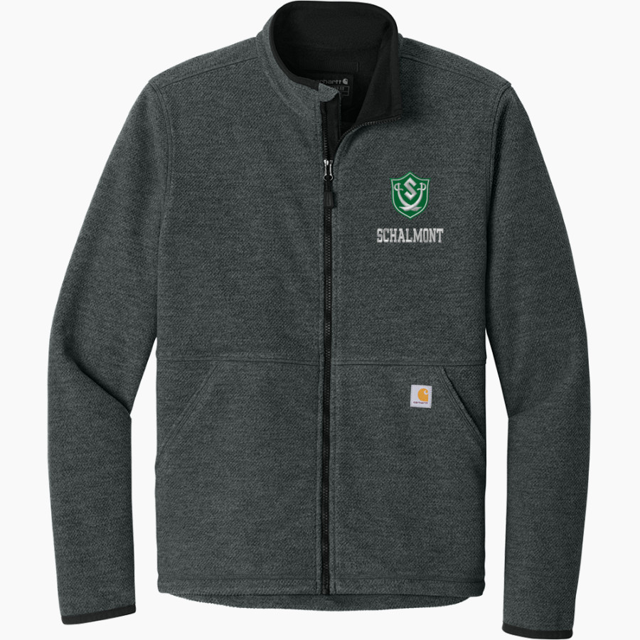 Schalmont Sabres Carhartt Men's Textured Full-Zip Fleece Jacket