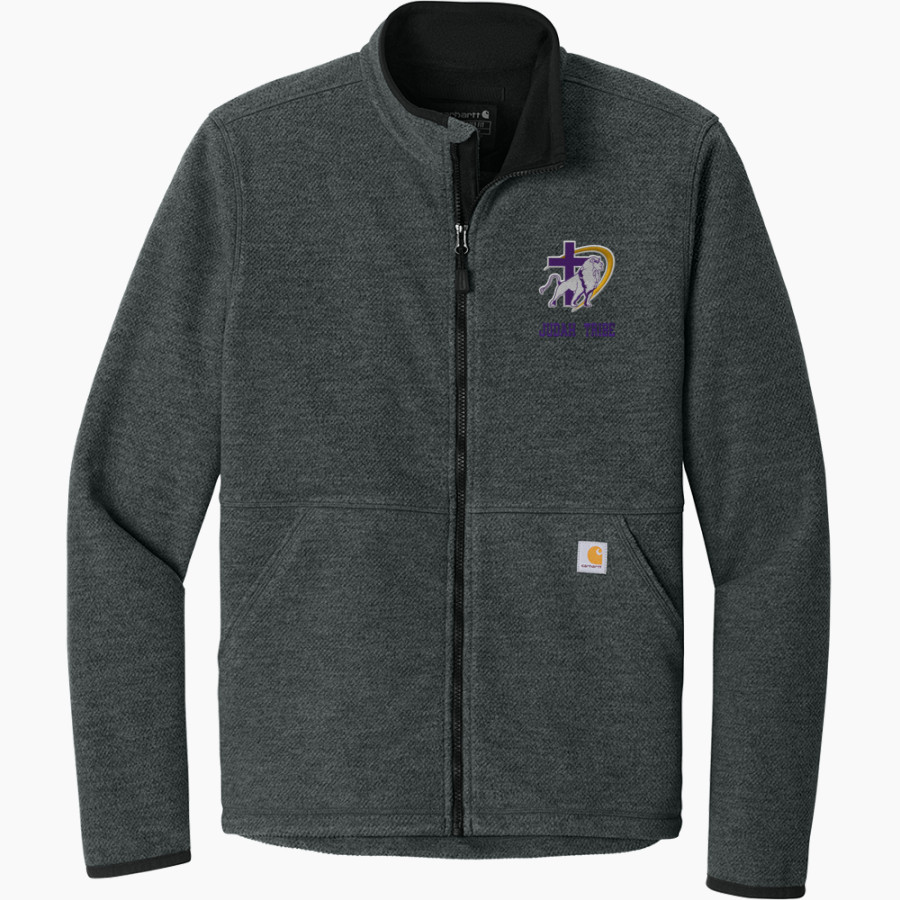 Judah Christian Athletics Carhartt Men's Textured Full-Zip Fleece Jacket