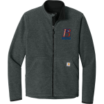 Bloomfield Warhawks <span class="pdp-name-mascot">Bloomfield Warhawks</span> Carhartt Men's Textured Full Zip Fleece Jacket Front Thumbnail