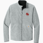 PURCELL MARIAN CAVALIERS official sideline store Carhartt Men's Textured Full-Zip Fleece Jacket Front Thumbnail