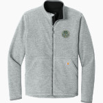 LEGACY CHRISTIAN WARRIORS <span class="pdp-name-mascot">LEGACY WARRIORS</span> Carhartt Men's Textured Full Zip Fleece Jacket Front Thumbnail
