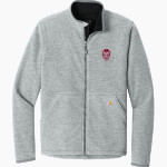 RUSTBURG HIGH SCHOOL RED DEVILS <span class="pdp-name-mascot">RUSTBURG RED DEVILS</span> Carhartt Men's Textured Full Zip Fleece Jacket Front Thumbnail