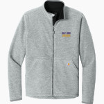 Holy Cross Crusaders <span class="pdp-name-mascot">Holy Cross School Crusaders</span> Carhartt Men's Textured Full-Zip Fleece Jacket Front Thumbnail