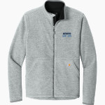 Westminster Blue Jays <span class="pdp-name-mascot">Westminster Blue Jays</span> Carhartt Men's Textured Full-Zip Fleece Jacket Front Thumbnail