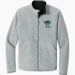 Holy Trinity Catholic Eagles Carhartt Men's Textured Full-Zip Fleece Jacket Front Thumbnail